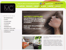 Tablet Screenshot of maitrescoiffeurs.com